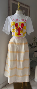 Falda Midi de Rayas